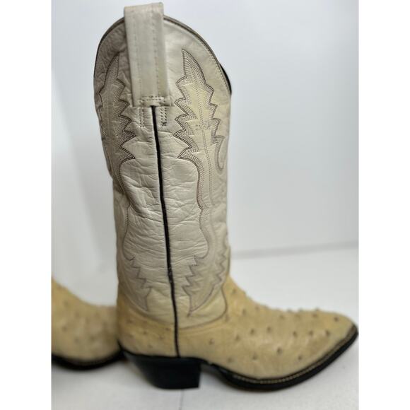 Botas Diligencia Women's Ostrich Cowboy Leather Boots ~Size 7 - Picture 5 of 16